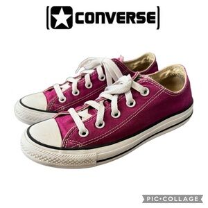 Converse All Star Chuck Taylor low top sneakers shoes burgundy women size 6